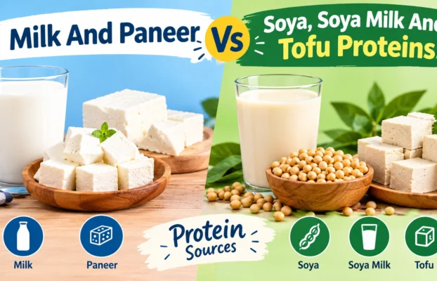 Milk And Paneer Vs Soya, Soya Milk And Tofu Proteins!