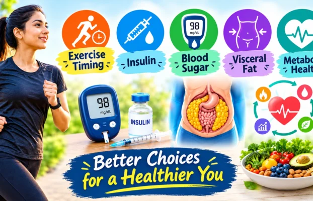 Exercise Timing, Insulin, Blood Sugar, Visceral Fat And Metabolic Health!