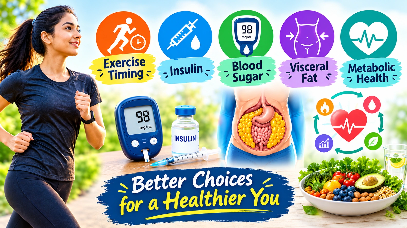 Exercise Timing, Insulin, Blood Sugar, Visceral Fat And Metabolic Health!