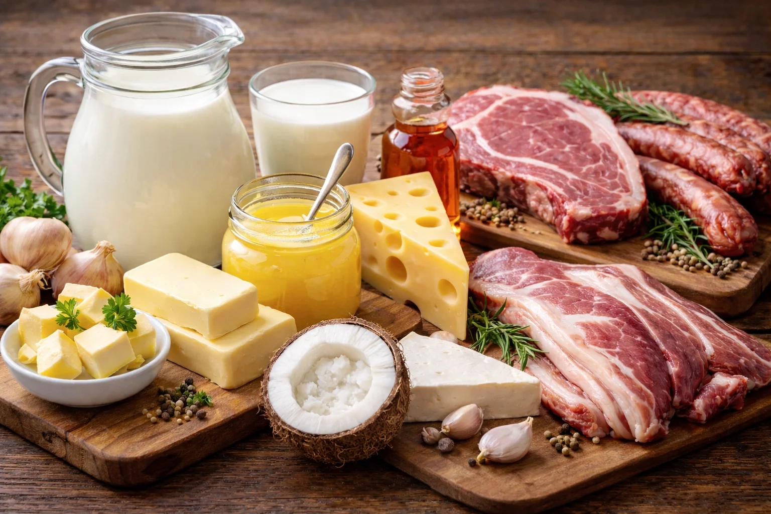 Saturated Fats: Whole Milk, Ghee And Meats!