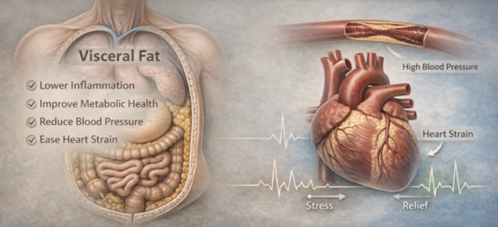 Visceral Fat And Heart Health!