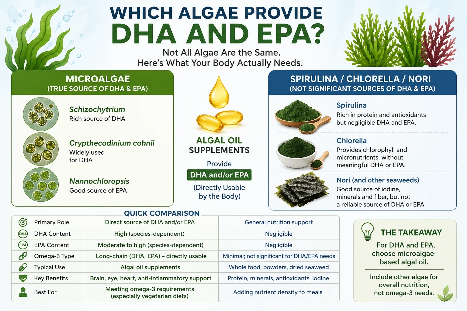 Which Algae Provide DHA And EPA?
